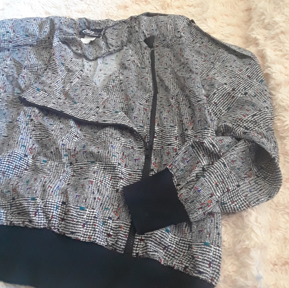 Chez by Tandy Black and White Jacket